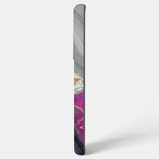 Pink Marble Design Samsung Galaxyケース (裏面横)