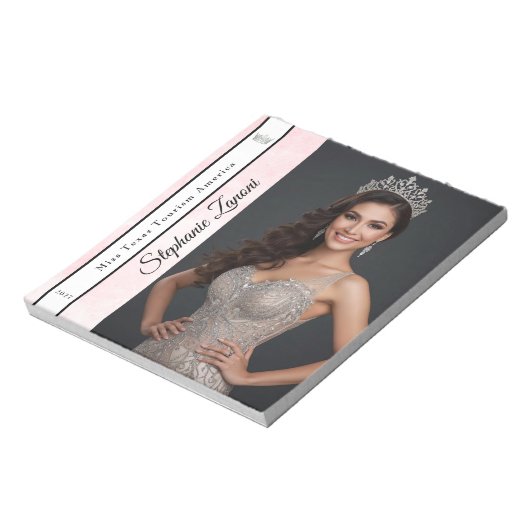 Pink Marble Ice Pageant Sash Autograph Pad SM ノートパッド (回転)