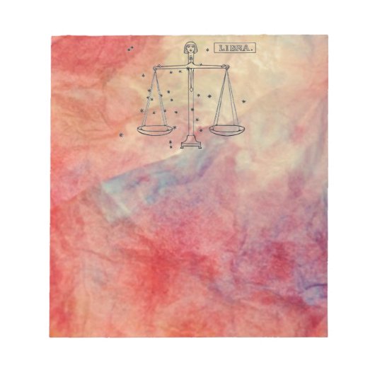 Pink Marble Libraメモ帳 ノートパッド (正面)