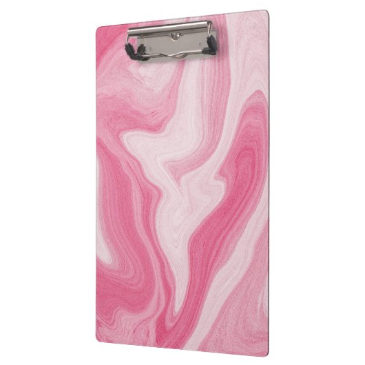 Pink Marble Swirl Pattern – Aesthetic Abstract  クリップボード (左)