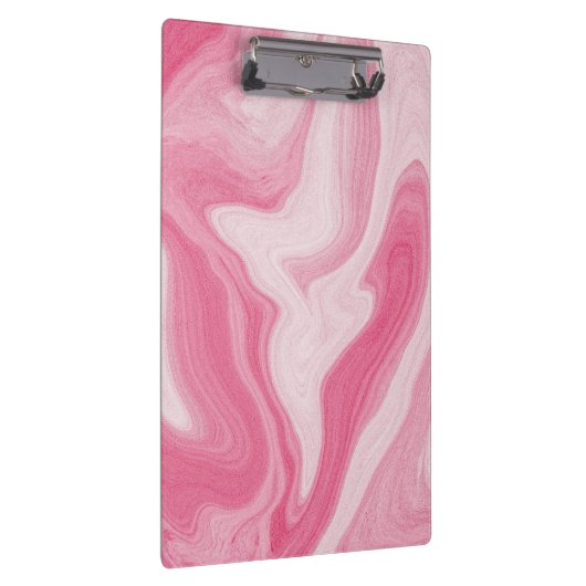 Pink Marble Swirl Pattern – Aesthetic Abstract  クリップボード (右)