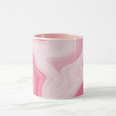 Pink Marble Swirl Pattern – Aesthetic Abstract  マグカップ (中央)