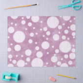 Pink Marble White Polka Dots Pattern Decoupage 薄葉紙 (クラフト)