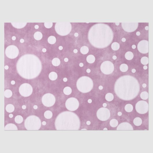 Pink Marble White Polka Dots Pattern Decoupage 薄葉紙 (正面)