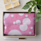 Pink Marble White Polka Dots Pattern Decoupage 薄葉紙 (ギフト)