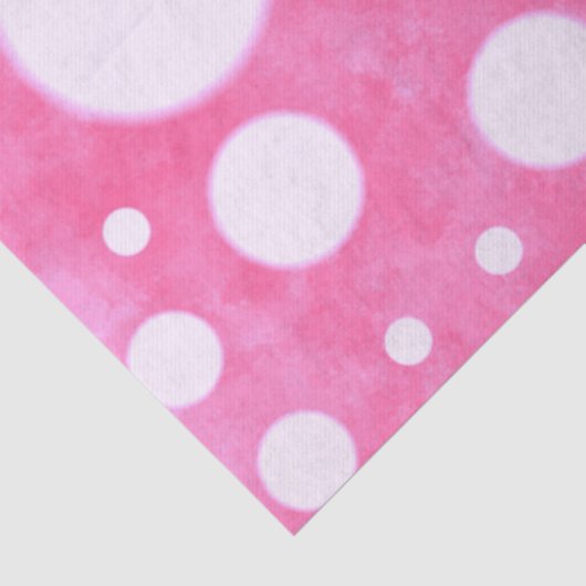 Pink Marble White Polka Dots Pattern Decoupage 薄葉紙 (詳細)