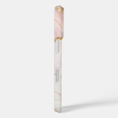Pink Marble with Gold Veins – Elegant Design Case-Mate iPhoneケース (裏面 / 右)