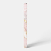 Pink Marble with Gold Veins – Elegant Design Samsung Galaxyケース (左側面)