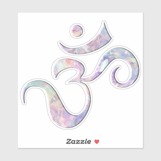 Pink Marbled Om  シール (シート)