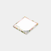 Pink Mariposa Vintage Butterfly Personalized Notes ポストイット (アングル)