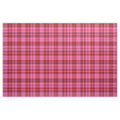 Pink Maroon Plaid Tartan Design  ファブリック (ファットクウォーター)