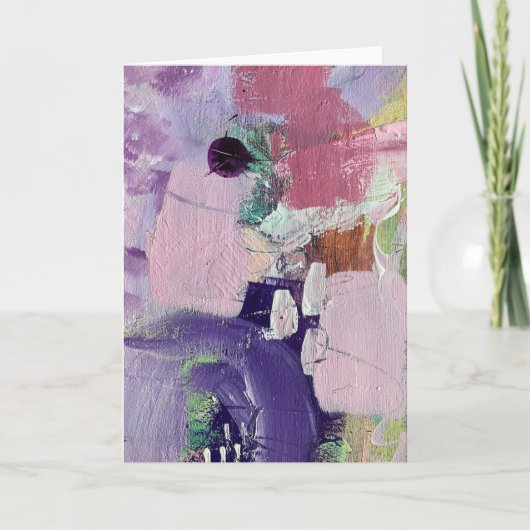 Pink Marshmallowデザイン ノートカード (正面)