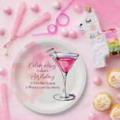Pink Martini A Tini Bit Older バースデーパーティー ペーパープレート (パーティー)