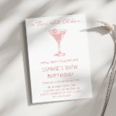 Pink Martini A Tini Bit Older 30歳の誕生日 招待状