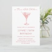 Pink Martini A Tini Bit Older 30th Birthday 招待状 (スタンド正面)