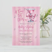 Pink Martini A Tini Bit Older 50th Birthday Party 招待状 (スタンド正面)