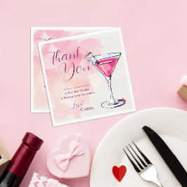 Pink Martini A Tini Bit Older Birthday Party Paper スタンダードランチョンナプキン