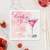 Pink Martini A Tini Bit Older Birthday Party Paper スタンダードランチョンナプキン (インサイチュ)