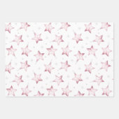 Pink Martini Cocktail Pattern Festive Holiday  ラッピングペーパーシート (正面2)
