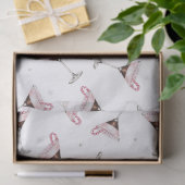 Pink Martini Cocktail Pattern Festive Holiday  薄葉紙 (ギフト)