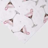 Pink Martini Cocktail Pattern Festive Holiday  薄葉紙 (詳細)