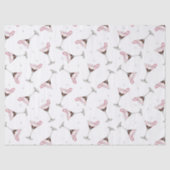 Pink Martini Cocktail Pattern Festive Holiday  薄葉紙 (正面)