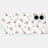 Pink Martini Cocktail Pattern Festive Holiday  Case-Mate iPhoneケース (裏面 (横))