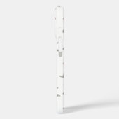 Pink Martini Cocktail Pattern Festive Holiday  Case-Mate iPhoneケース (裏面 / 左)