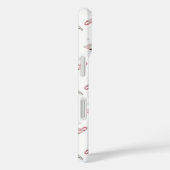 Pink Martini Cocktail Pattern Festive Holiday  Case-Mate iPhoneケース (裏面 / 右)