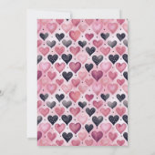 Pink Martini Coquette Bow Valantine's Day Party 招待状 (裏面)