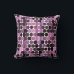 Pink, Mauve and black rose geometric クッション<br><div class="desc">Pink,  Mauve and black rose geometric</div>