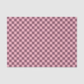 Pink Mauve Checkerboard Checkered Girly Retro Y2K 薄葉紙 (正面)