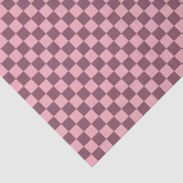 Pink Mauve Checkerboard Checkered Girly Retro Y2K 薄葉紙