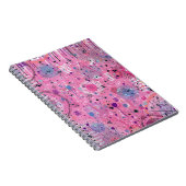 Pink Maximalist Abstract Art  ノートブック (右側)