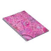 Pink Maximalist Abstract: Raspberry Sundae ノートブック (右側)