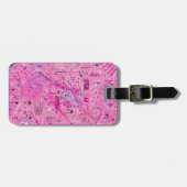 Pink Maximalist Abstract: Raspberry Sundae ラゲッジタグ (正面横)