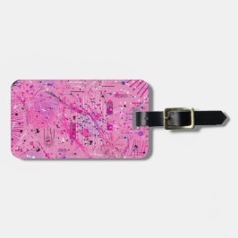 Pink Maximalist Abstract: Raspberry Sundae ラゲッジタグ