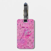 Pink Maximalist Abstract: Raspberry Sundae ラゲッジタグ (裏面縦)