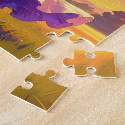 pink me field ジグソーパズル (側面)