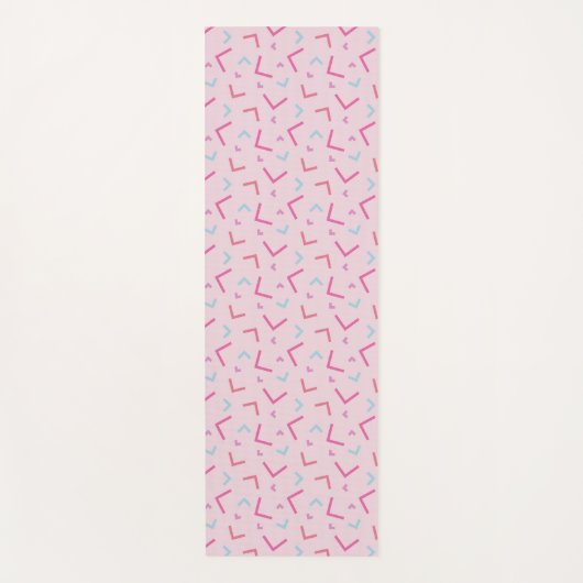 Pink Memphis Pattern Yoga Mat ヨガマット (正面)