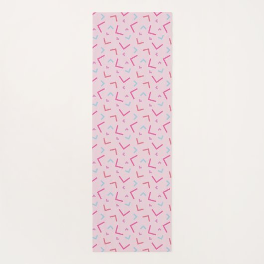 Pink Memphis Pattern Yoga Mat ヨガマット (裏面)