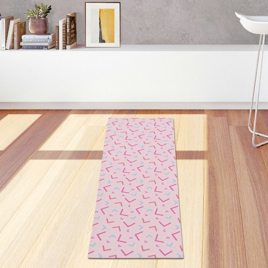 Pink Memphis Pattern Yoga Mat ヨガマット
