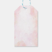 Pink Mermaid 1st Birthday Oneder The Sea ギフトタグ (裏面)