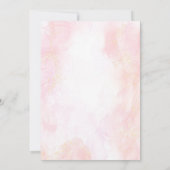 Pink Mermaid 1st Birthday Oneder The Sea サンキューカード (裏面)