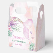 Pink Mermaid 1st Birthday Oneder the Sea  フェイバーボックス (オープン)