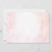 Pink Mermaid 1st Birthday Oneder the Sea Photo 招待状 (裏面)