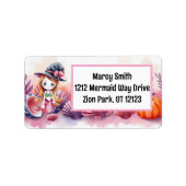 Pink Mermaid Halloween  ラベル (正面)