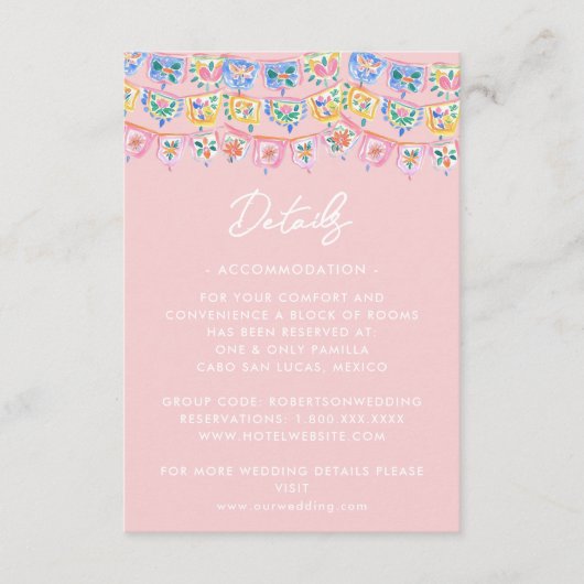 Pink Mexico Destination  エンクロージャーカード (正面)