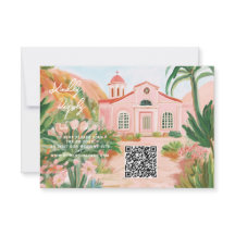 Pink Mexico Destination QR Code