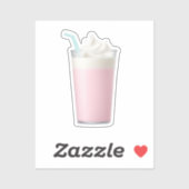 Pink Milkshake Emoji  シール (シート)